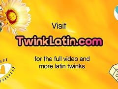 Latin dildo loving twink toys asshole in amateur solo video