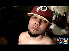 Latin thug twink Keef Johnson masturbating for his fans