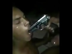 Jamaian Thug Force Twink at Gunpoint To suck His Dick.